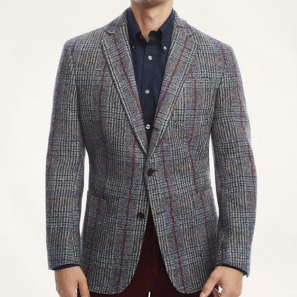NWT Brooks Brothers Regent Fit Tweed Wool Blazer Sport Coat 40S - Picture 2 of 10